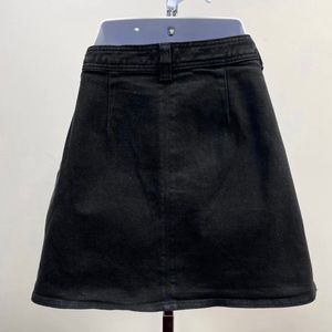 Aritzia Wilfred Black Denim Skirt